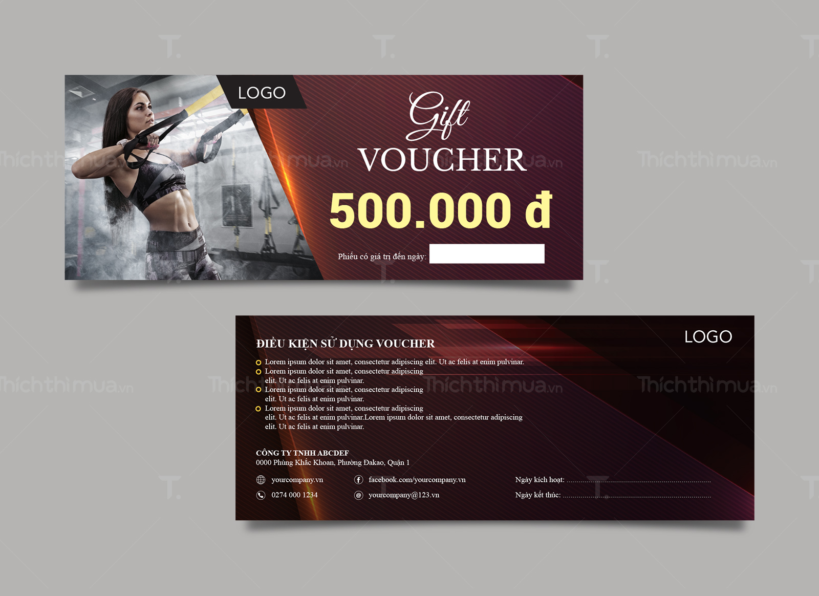 Phiếu quà tặng tập gym
